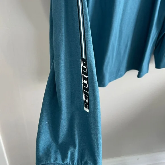 vintage Y2K adidas long sleeve blue shirt 100% cotton - Picture 5 of 5